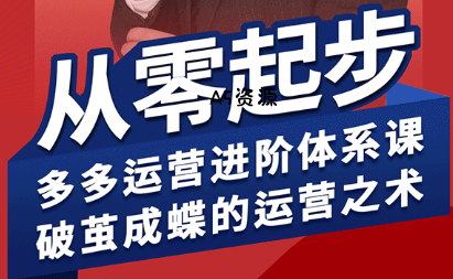 海神·拼多多运营进阶系统课(更新8月)-A5资源网