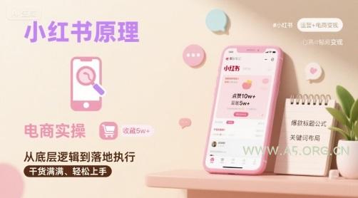 小红书原理以及详细实操流程，小红书电商教程-A5资源网