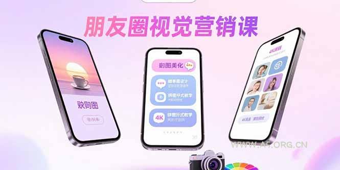 朋友圈视觉营销课:问候图美化,晒单图设计,拼图玩法教学-A5资源网