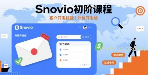 Snovio初阶课程,客户开发技能,外贸开发信-A5资源网