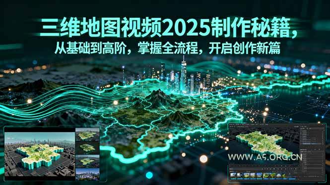 三维地图视频2025制作秘籍,从基础到高阶,掌握全流程,开启创作新篇-A5资源网