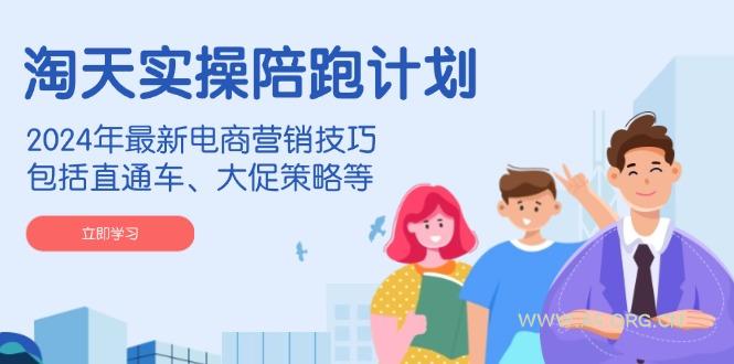 淘天实操陪跑计划,2024年最新电商营销技巧,包括直通车、大促策略等-A5资源网