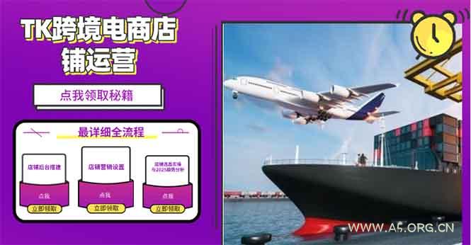 2025TK跨境电商选品趋势0到1店铺搭建最全实操讲解,轻松在家把货卖出国-A5资源网