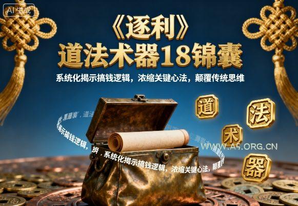 《逐利》道法术器18锦囊,系统化揭示搞钱逻辑,浓缩关键心法,颠覆传统思维-A5资源网