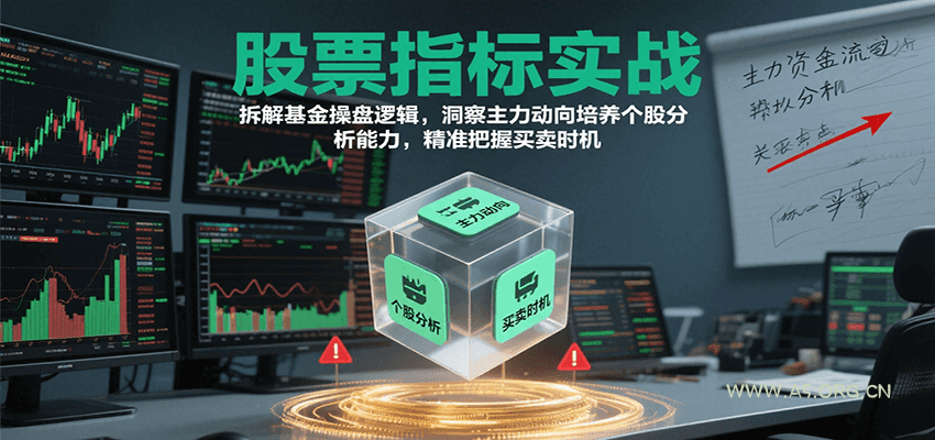 股票指标实战,基金操盘逻辑拆解,洞察主力动向培养个股分析能力把握买卖时机(更新)-A5资源网