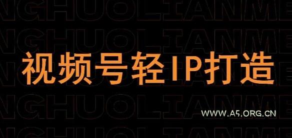 视频号线上课程,视频号轻IP打造-A5资源网
