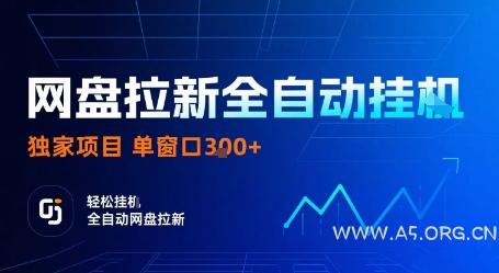网盘拉新全自动挂G,独家项目,全自动运行完成拉新做任务,单窗口3张+【揭秘】-A5资源网