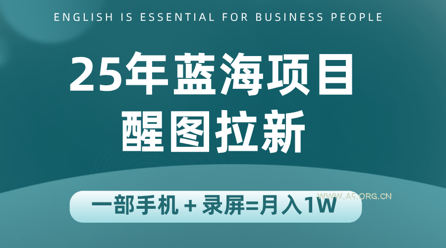 25年蓝海赛道，醒图APP拉新，一部手机一天轻松500+-A5资源网