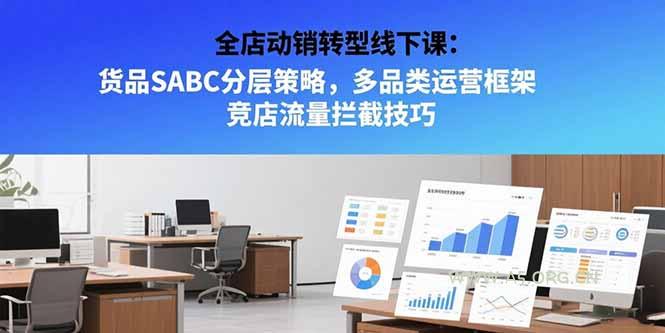 全店动销转型线下课:货品SABC分层策略,多品类运营框架 竞店流量拦截技巧-A5资源网