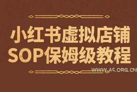小红书虚拟店铺SOP保姆级教程,通过在小红书开店卖学科类资料变现(更新)-A5资源网