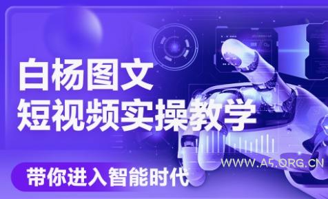 白杨老师·Ai图文短视频实操课(更新6月)-A5资源网