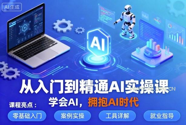 从入门到精通AI实操课,学会AI,拥抱AI时代-A5资源网