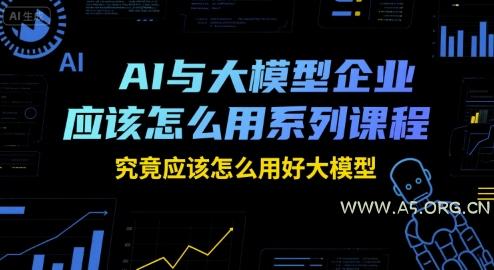 AI与大模型企业应该怎么用系列课程，究竟应该怎么用好大模型-A5资源网