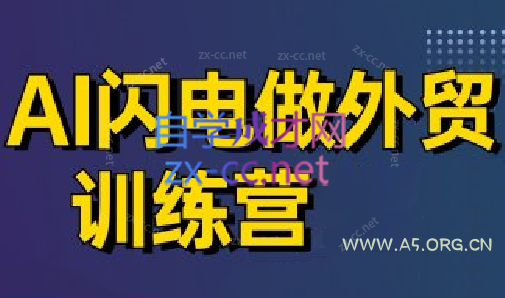 大卫·AI闪电做外贸训练营(更新4月)-A5资源网