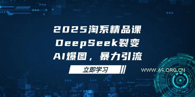2025 淘系精品课,DeepSeek 裂变,AI 爆图,暴力引流-A5资源网