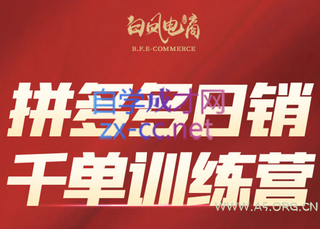 白凤电商·拼多多日销千单训练营(更新9月)-A5资源网