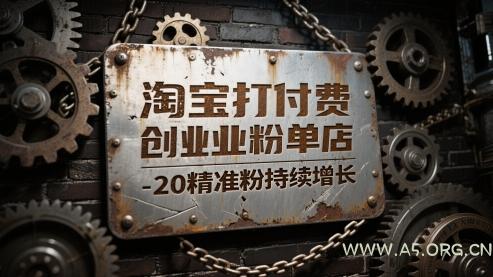 淘宝打付费创业粉单店每天稳定10-20精准粉持续增长【揭秘】-A5资源网