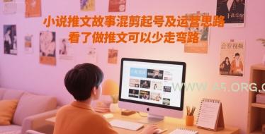 小说推文故事混剪起号及运营思路,看了做推文可以少走弯路-A5资源网