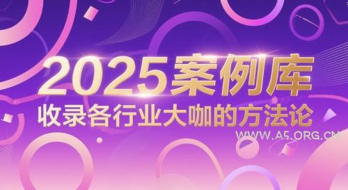 2025案例库,收录各行业大咖的方法论-A5资源网