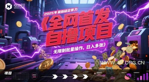 全网首发,2025年最新稳定暴力全自动自撸项目,无限制批量操作,日入多张【揭秘】-A5资源网