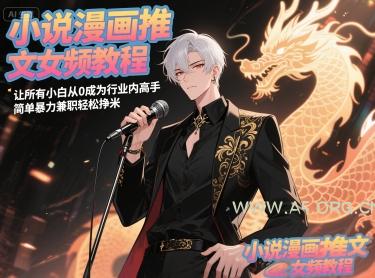 小说漫画推文女频教程,让所有小白从0成为行业内高手,简单暴力兼职轻松挣米-A5资源网