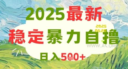 2025最新暴力自撸项目,日入5张+,可矩阵操作【揭秘】-A5资源网