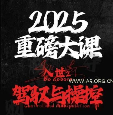 2025重磅大课,入世2,驾驭与控制-A5资源网