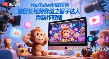 YouTube出海项目,油管长视频赛道之猴子达人秀制作教程-A5资源网