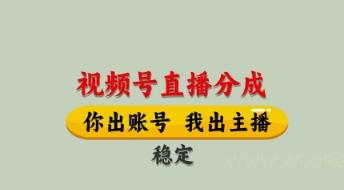 视频号直播分成,全程托管招募,单月轻松变现8k【揭秘】-A5资源网