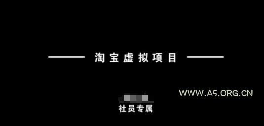 淘宝虚拟项目,从理论到实操,新手也能快速上手-A5资源网