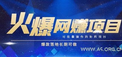 火爆全自动搬砖项目,可批量矩阵操作,爆款落地长期可做【揭秘】-A5资源网