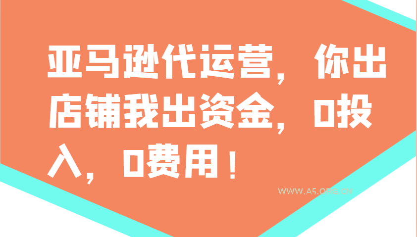 亚马逊代运营,你出店铺我出资金,0投入,0费用,无责任每天300分红,赢亏我承担-A5资源网
