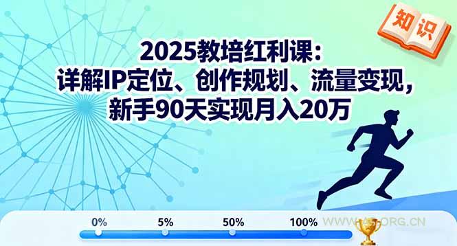 2025教培红利课:详解IP定位、创作规划、流量变现,新手90天实现月入20万-A5资源网