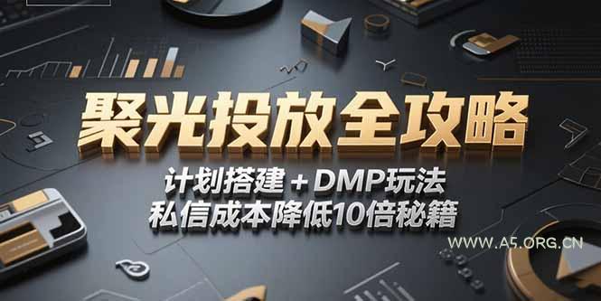2025小红书聚光投放全攻略,计划搭建+DMP玩法,私信成本降低10倍秘籍-A5资源网
