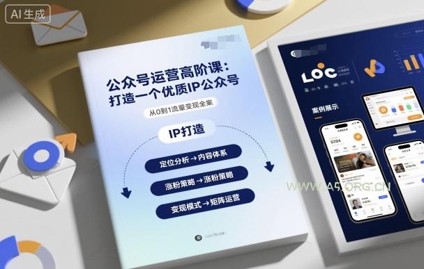 公众号运营高阶课,打造一个优质IP公众号-A5资源网