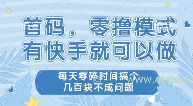 首码零撸项目,有快手就可以做,每天业务时间搞个几张不是问题【揭秘】-A5资源网