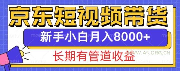 京东短视频带货新玩法,长期管道收益,新手也能月入8000+-A5资源网