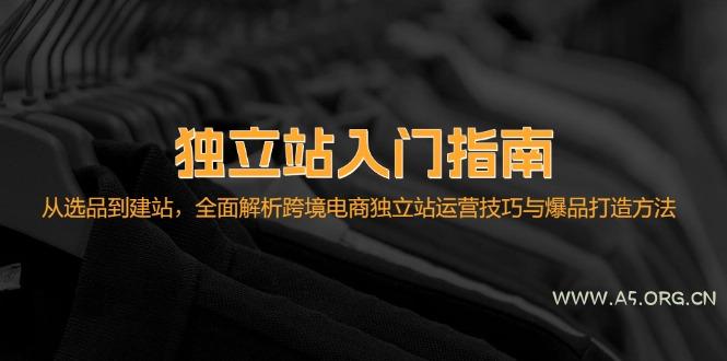 独立站入门指南:从选品到建站,全面解析跨境电商独立站运营技巧与爆品…-A5资源网