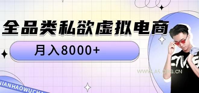 全品类私欲虚拟电商,月入8000+【揭秘】-A5资源网