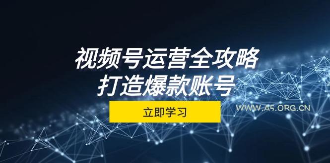 视频号运营全攻略,从定位到成交一站式学习,视频号核心秘诀,打造爆款…-A5资源网