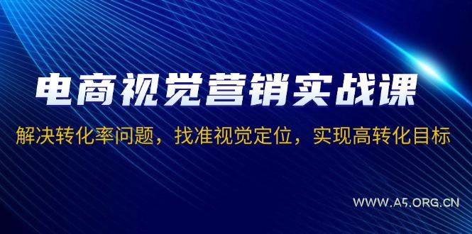 电商视觉营销实战课,解决转化率问题,找准视觉定位,实现高转化目标-A5资源网