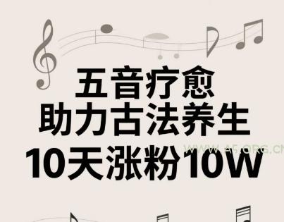 古法五音养生教程,五音疗愈的视频的制作方法,2-4小时就能学会,作者10天涨粉10W-A5资源网