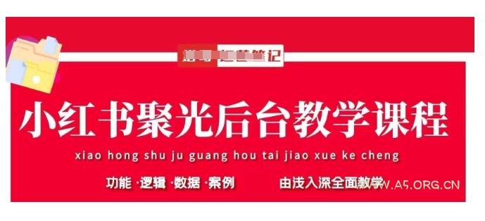 小红书聚光后台教学,小红书聚光投放的基本原理、策略和实践操作-A5资源网