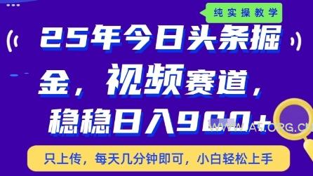 今日头条视频赛道最新玩法,每天十分钟,保底日入9张+【揭秘】-A5资源网
