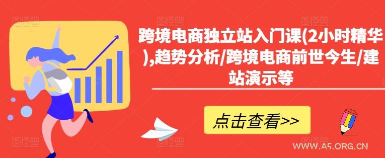 跨境电商独立站入门课(2小时精华),趋势分析/跨境电商前世今生/建站演示等-A5资源网