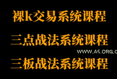 半山猎人三套系统课程(裸K体系、三点体系、三板体系)-A5资源网