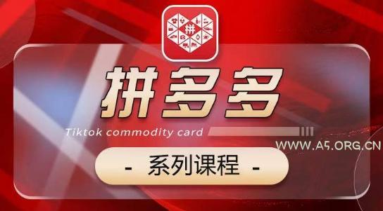 2024拼多多系列课,【基础】【运营】【活动】【推广】【玩法】5大模块-A5资源网