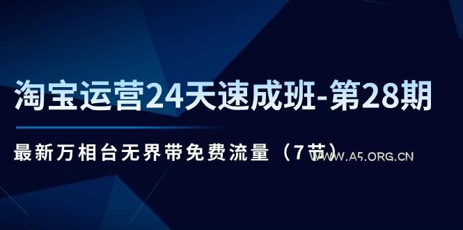淘宝运营24天速成班-第28期:最新万相台无界带免费流量(7节-A5资源网