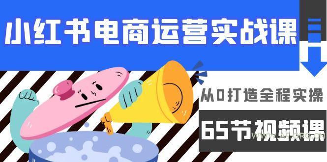 (9724期)小红书电商运营实战课,从0打造全程实操(65节视频课)-A5资源网