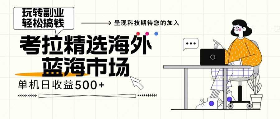 海外全新空白市场,小白也可轻松上手,年底最后红利-A5资源网